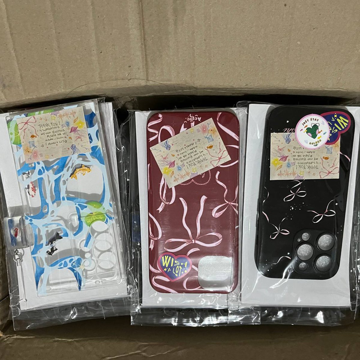thirdsofaug's tweet image. #ninenouncement
re: fishie phone case b2 and sillyme stickers b2 

items' arrival at my ina add has been confirmed by consol! will check lang if meron pang for shipout na ina g.os from sellers before i have these consolidated para lesser isf 🫶🏼