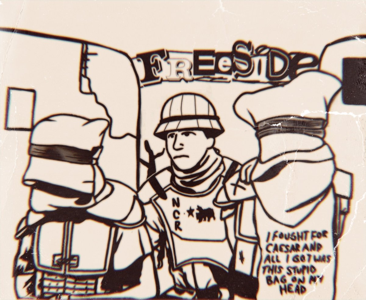 Captured Legionnaires being paraded around freeside. ca 2277
#Fallout