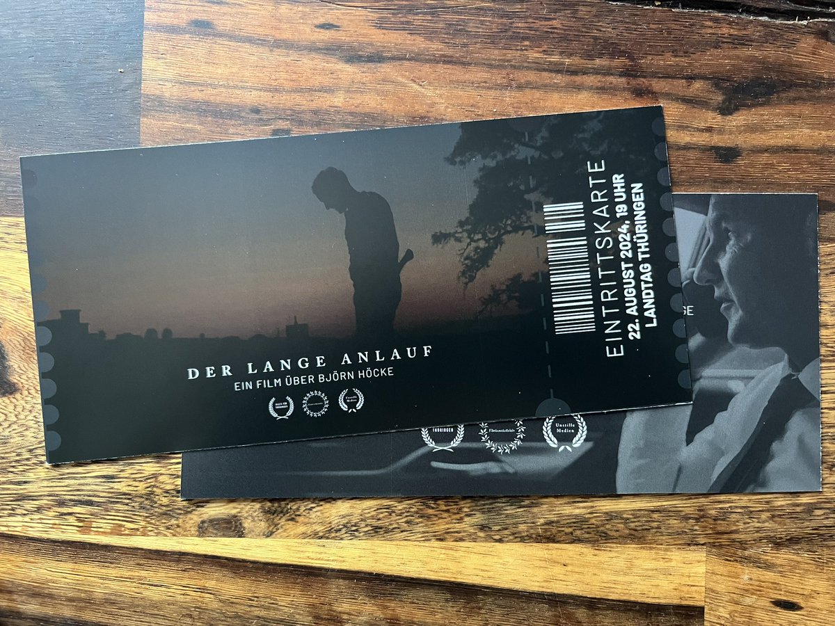 BJÖRN HÖCKE-FILM: INTERNE PREMIERE📽️

Endlich: Wir zeigen unseren Film »Der lange Anlauf« über <a href="/BjoernHoecke/">Björn Höcke</a> heute zum ersten Mal der Öffentlichkeit im Thüringer Landtag.

Bilder folgen!