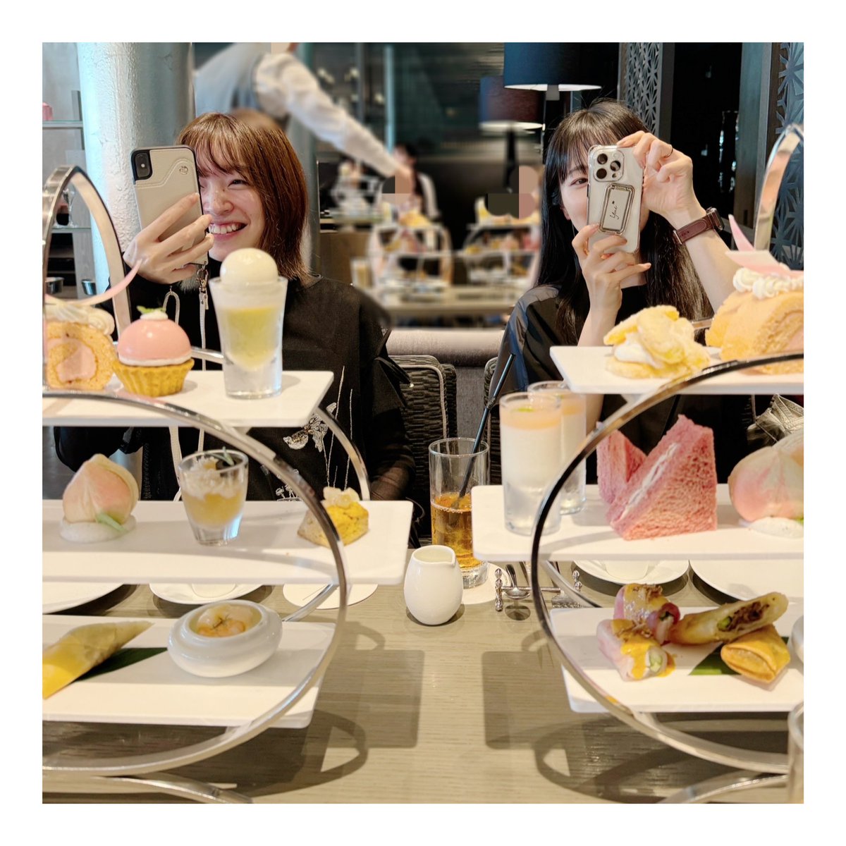 先日、石川由依ちゃんと上田麗奈ちゃんと私で聖女の魔力なお茶会してき