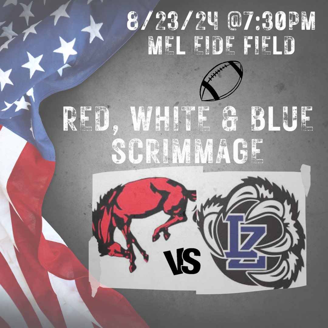 Red, white &amp; blue scrimmage Friday Night Week 0..  Barrington travels to Lake Zurich.