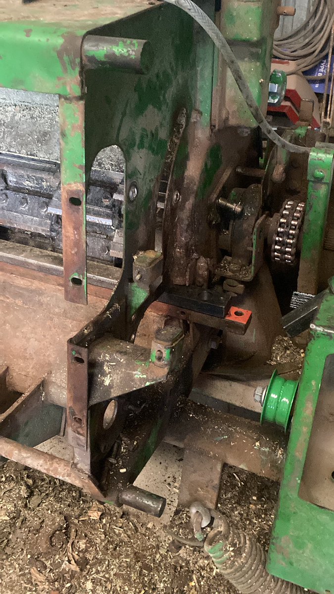 Waiting on parts… total feed roll rebuild.