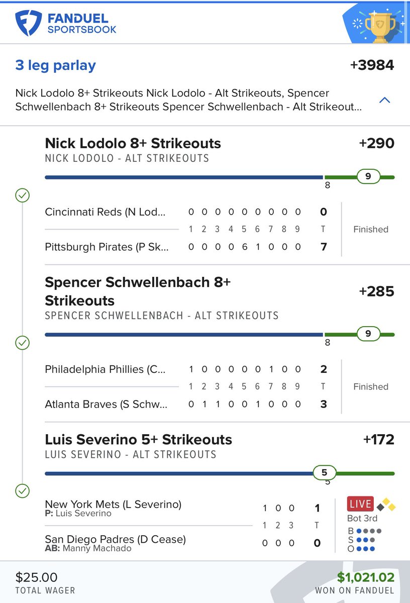 SmartPlaysDaily's tweet photo. BANNNGGG!!! WE DID IT AGAIN ✅✅ 

💰$25 -> $1,000 (+3984) 

POSTED IN -> @VIPsmartplays 

JOIN VIP HERE -> https://t.co/a5Vdk1Ibza https://t.co/dAcB9X7zzt