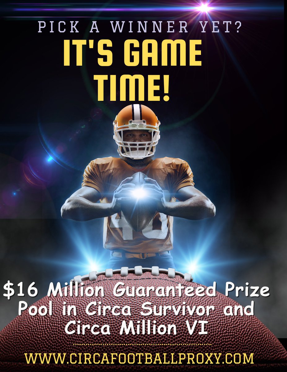 proxy_vegas's tweet image. $16 Million Guaranteed in 2024 Circa Sports NFL Contests! #coltscommunity #stampedeblue #bengalstalk #bengalscaptain #bn_bears #bearsnationchi #arrowheadaddict #nflrums #Gamblingx #trending #nflfantasy #NFLPreseason 
Football World Series - 702-969-3783
circafootballproxy.com