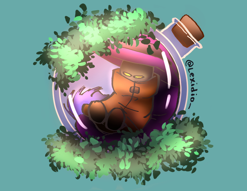 Lexidio_'s tweet photo. chad in a bottle!
-----
#originalcharacterart #shadowling #lexidio_ #characterart #digitalart https://t.co/2bjajVdYmW