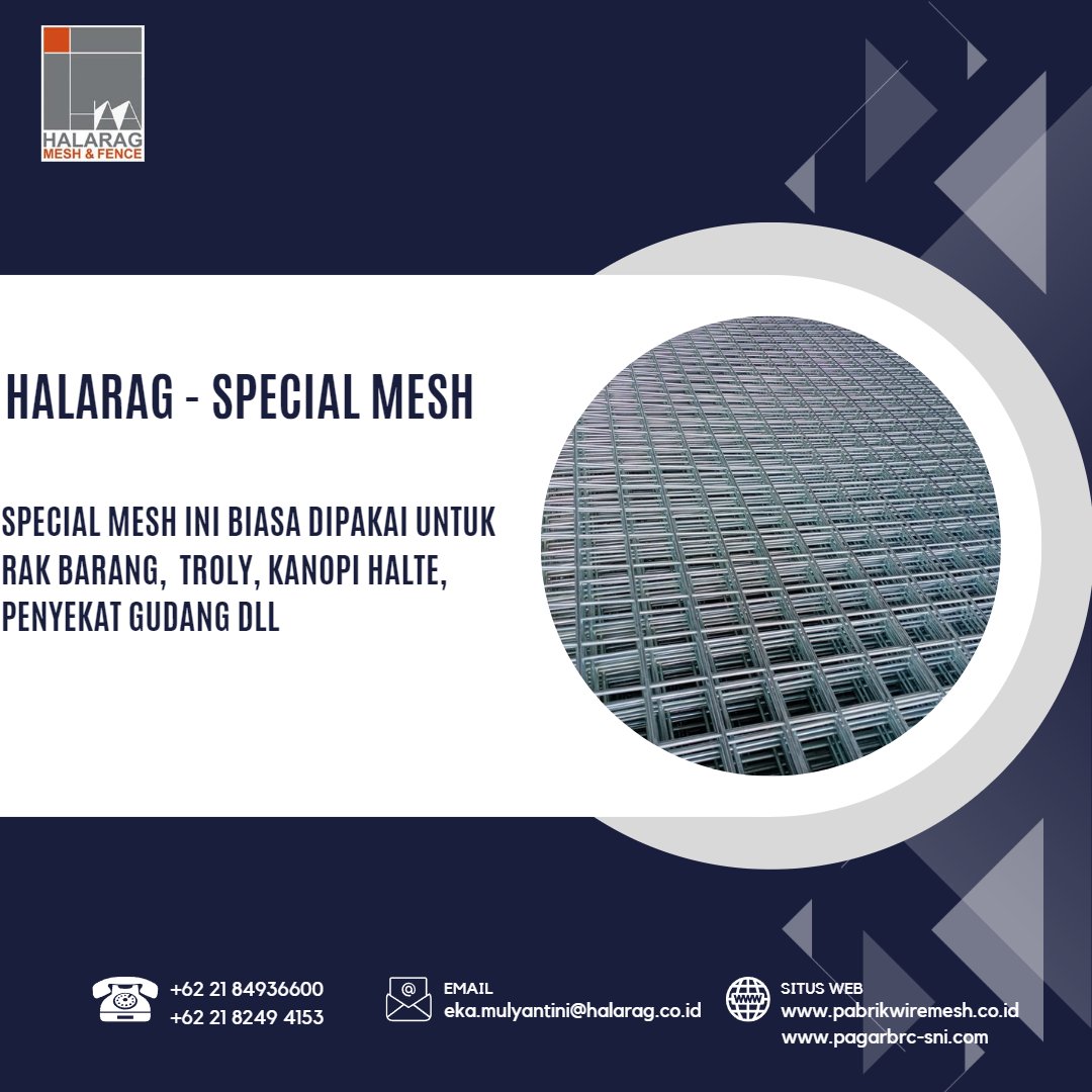 eka_mulyantini's tweet photo. Special Mesh adalah produk wiremesh untuk keperluan non structural, yaitu biasa dipakai untuk rak barang-barang, trolly, pagar jalan, Kanopi Halte, penyekat Gudang, media tanaman dan pertanian. Website : https://t.co/uZJ6PJ78rz https://t.co/egojdjIQ9Z #wiremesh #halarag https://t.co/HyHL9nhZQc