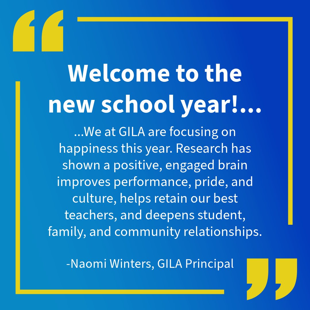 GILAschool's tweet photo. Welcome to the new school year! 🙌

Read the latest from Principal Winters in today's update to GILA families: https://t.co/vytcqT4NZK https://t.co/whHYwIL43Y