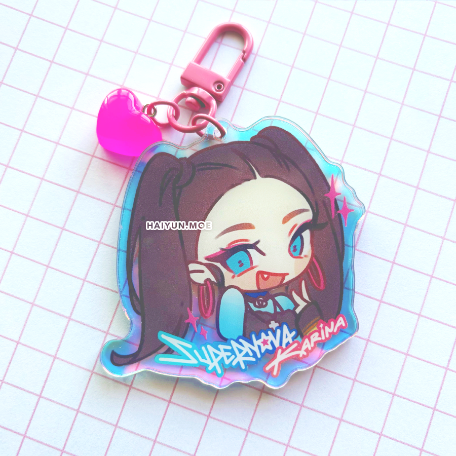 haiyunee's tweet image. karina's little fang is so cute 🥹