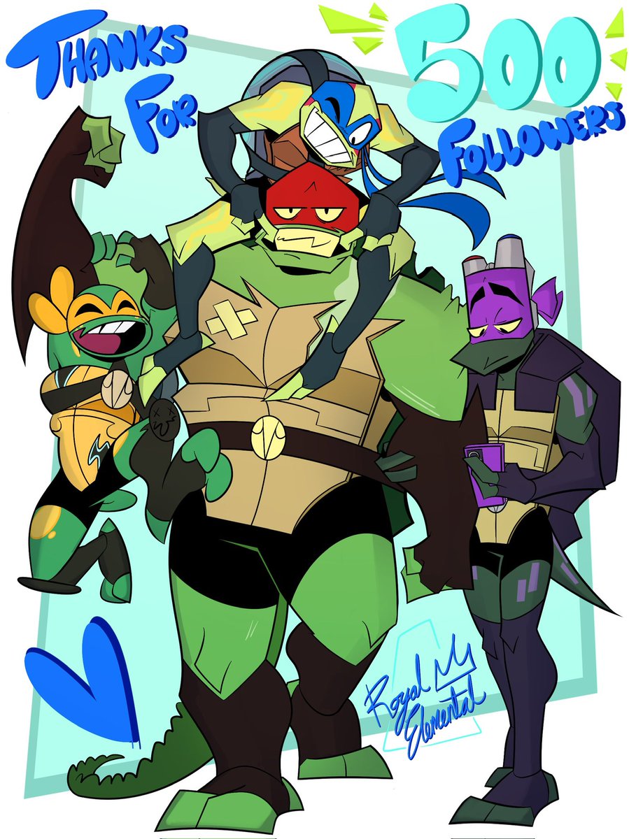 RoyalElemental1's tweet photo. They’re lucky they’re cute.

In other news, thank you 500 followers!!!

#rottmnt #SaveRiseoftheTMNT https://t.co/paVyHlSbWh