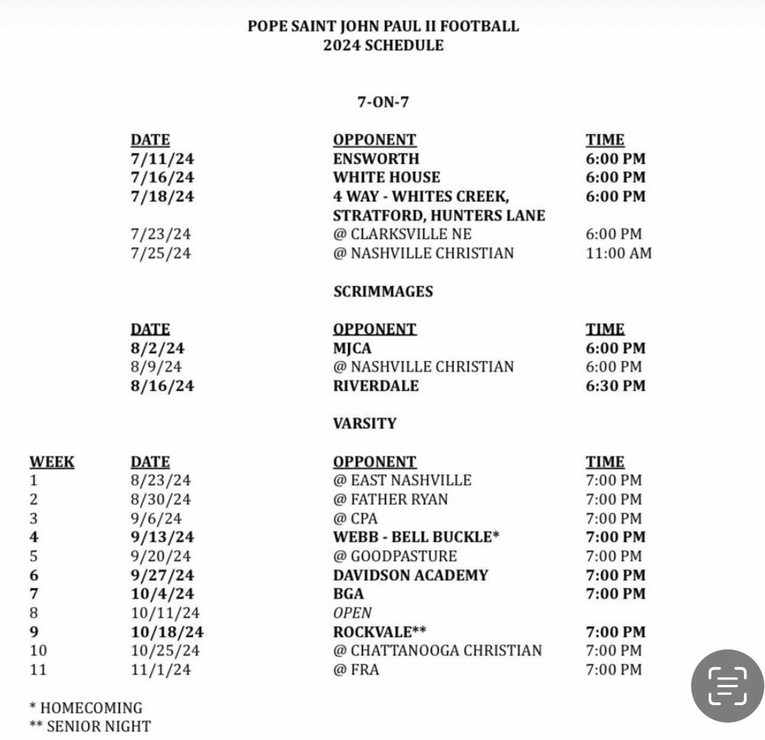 ⚡️⚠️Bout that time…Lets roll‼️
Game day tomorrow 7:00pm @ East Nashville. 

<a href="/JPIIKnightsFB/">JPII Football</a> 
<a href="/BuckFitz/">NPA/SUPERMAX 100</a> 
<a href="/NatlPlaymkrsAca/">NatlPlaymkersAcademy</a>   
<a href="/BallHawkU/">BallHawkU 🏈🦅</a>