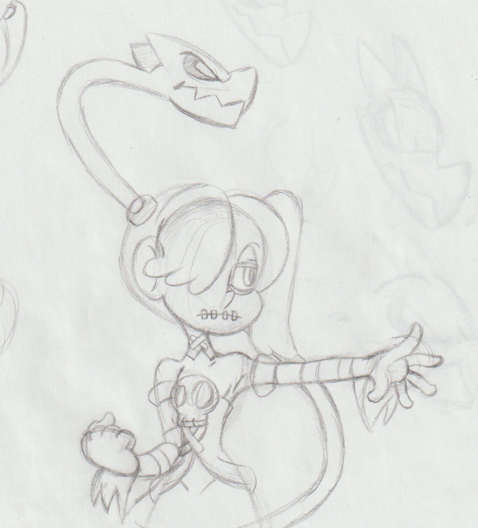 GERARDO_TADE0's tweet photo. Really old Squigly sketch that I found #Skullgirls #Squigly #skullgirlsfanart https://t.co/YWI2nz8u4x