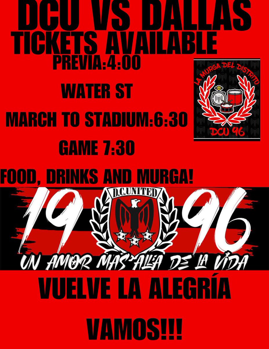 VAMOS <a href="/dcunited/">D.C. United</a> ⚫️🔴🦅