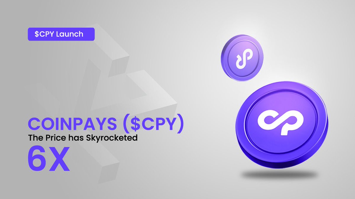 Kommunitas Official (@kommunitasnet) on Twitter photo The <a href="/CoinPaysApp/">CoinPays.io</a> ($CPY) token has surged to 6X! 🚀
🎉 Congrats to everyone who staked $KOM and took part in the sale!
🔥 Don’t want to miss out on our next launch? Stake at least 3000 $KOM and cast your vote for the projects you support! The <a href="/CoinPaysApp/">CoinPays.io</a> ($CPY) token has surged to 6X! 🚀
🎉 Congrats to everyone who staked $KOM and took part in the sale!
🔥 Don’t want to miss out on our next launch? Stake at least 3000 $KOM and cast your vote for the projects you support!
