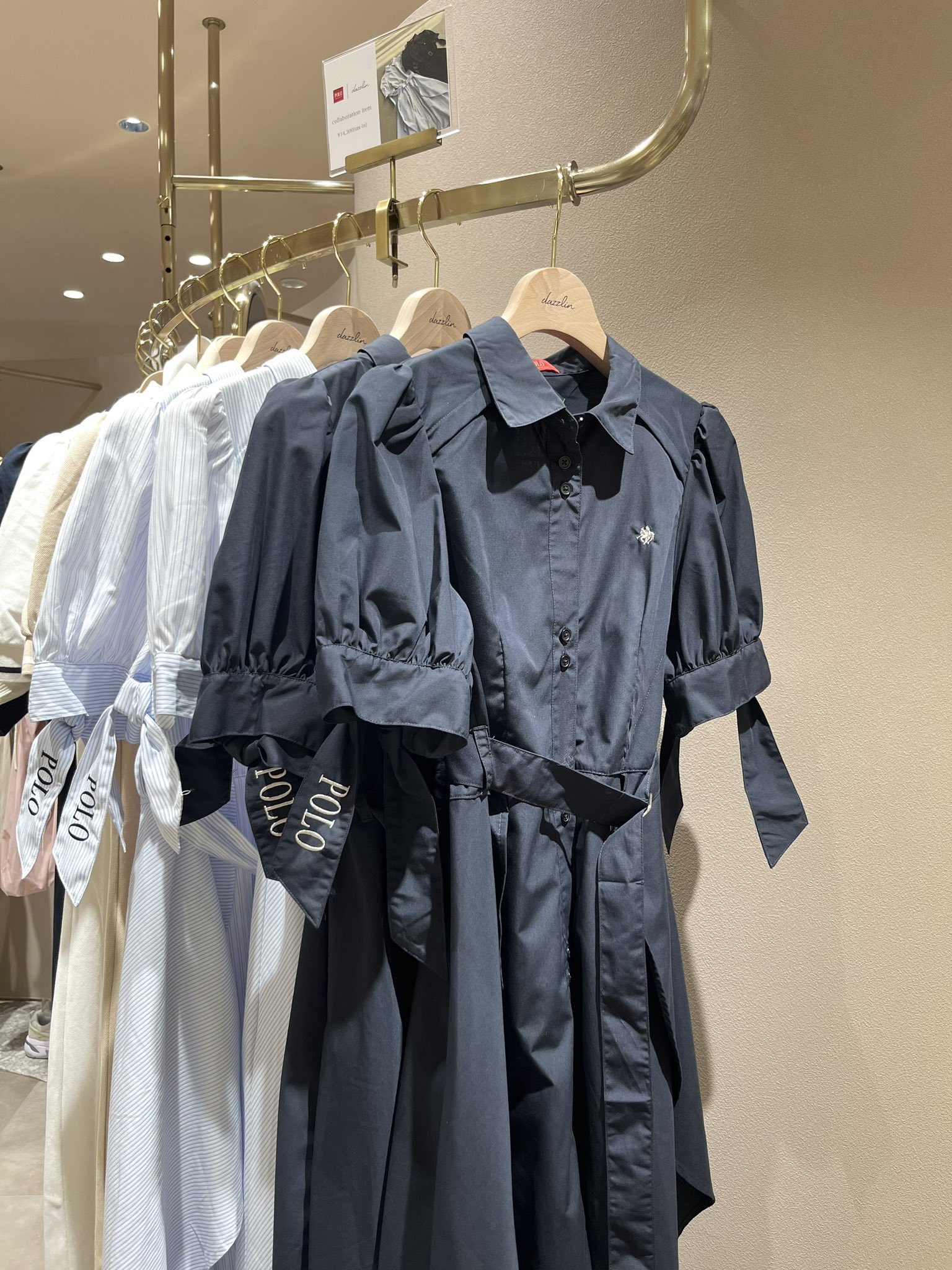 POLO BCS コラボ】ヘムレイヤードシャツワンピース（ワンピース