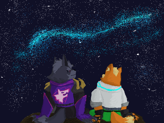 stargazing 🐺🦊🌠🌟🌠