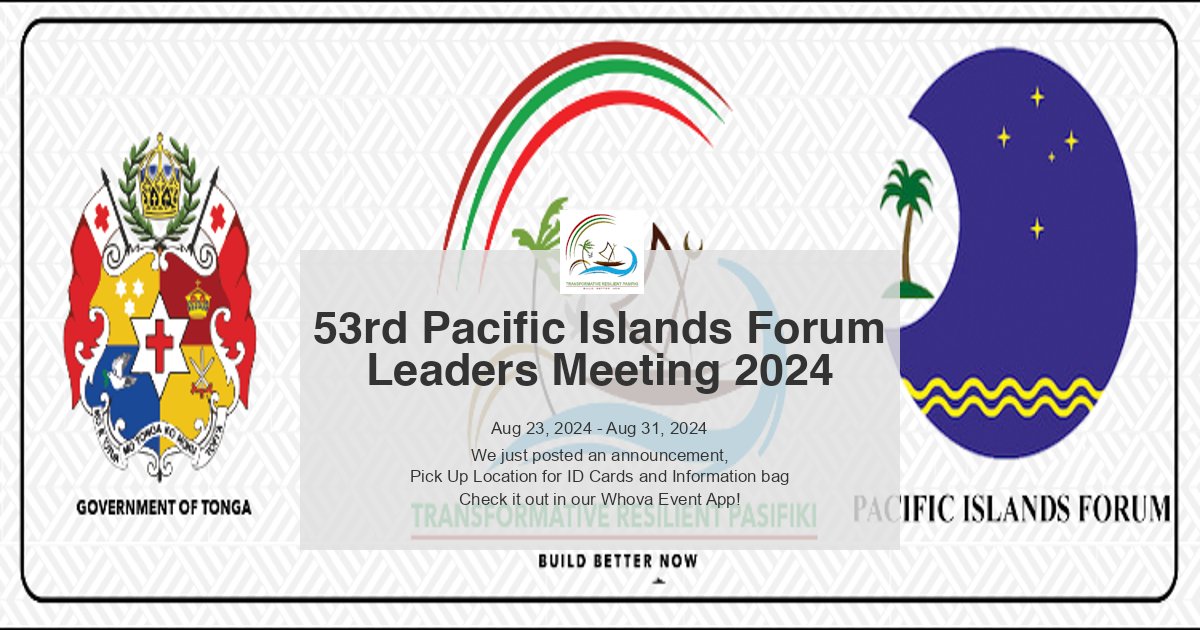 Pick up point for all ID cards, infor bag will now be done at Ministry of Trade from tomorrow at 10am as FCC is still not ready. We can also set up 2 computers there tonight to register those who have missed out or cover anomaly issues - via #Whova Event Platform