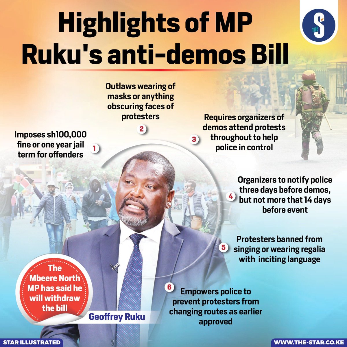 RealOmtatah's tweet photo. Kenyans,

The anti-demo Bill by George Ruku was formally introduced to parliament on Aug 7 and gazetted (94)

The deadline for Public participation on it ends 9/9/2024.

They are on X, they see you, retweet, make noise!

Sam Gituku Mary Moraa Alai Tukutane Tuesday Sudi Kileleshwa https://t.co/qXkqMnXVDE