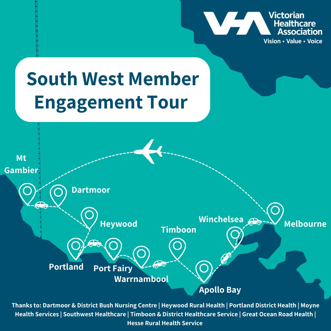 And that’s a wrap on our South West engagement tour! Over three days, the team heard valuable insights about how services have learnt to collaborate to best deliver the diversity and breadth of health services required in the region.  

Thank you to our members for hosting us.