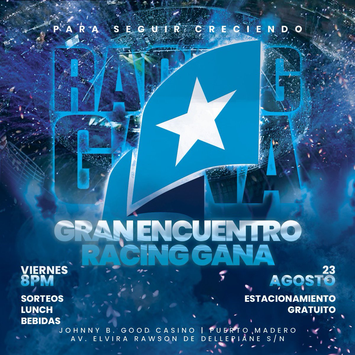 HOY: GRAN ENCUENTRO RACING GANA 🩵