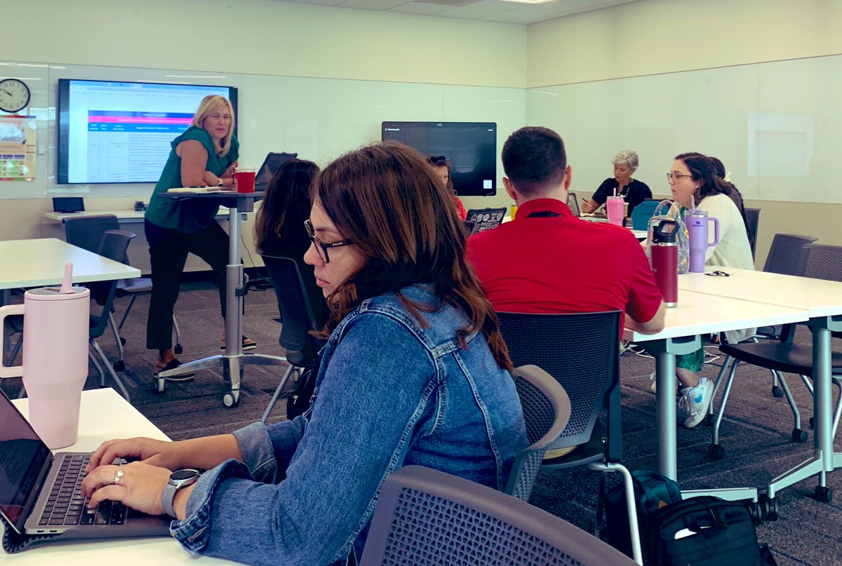 S/o to @icoachRoche &amp; <a href="/smsdmathematics/">Holly McCarty</a> for providing great PL and insights into new math resources for our @thesmsd iCoaches today! We are excited to support our colleagues and learn alongside them! #allinsmsd