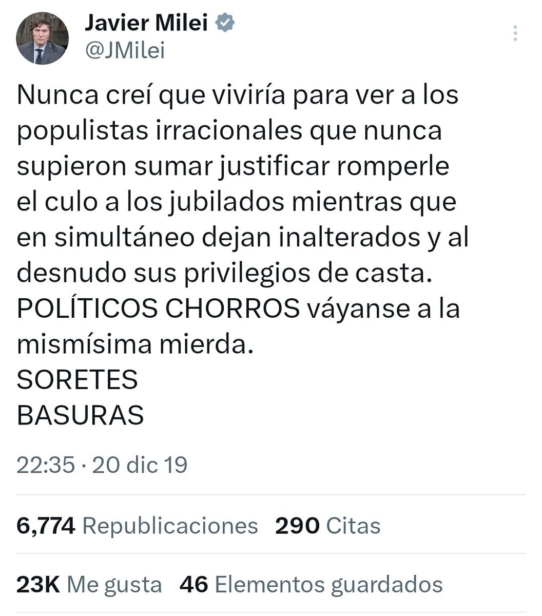 Pará loco tampoco le digas así, es el Presidente