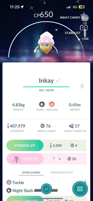 Caught SO many shinys tonight https://t.co/hktrC8EqHm