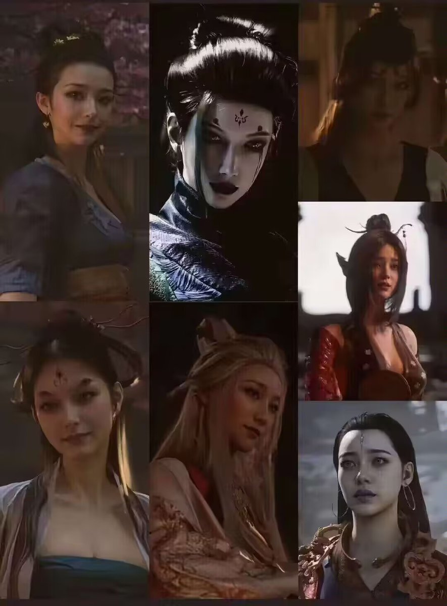 llxxcc0035's tweet photo. Please find out which ones are human and which ones are yaoguai in the picture below.请找出下面图片中，哪些是人类，哪些是妖怪。#BlackMythWukong #APEX https://t.co/2NyfYUqbSv