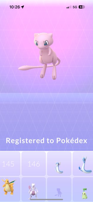 I finally got my Mew tonight! 🫶🏻 https://t.co/buCrC95gAz