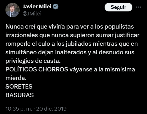ArrepentidosLLA's tweet photo. Sorete. Basura. https://t.co/YWHYPZGT2R