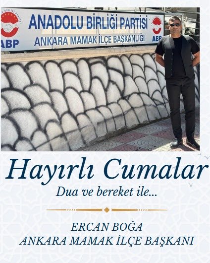 Ankara ABP Mamak ilçe başkanı