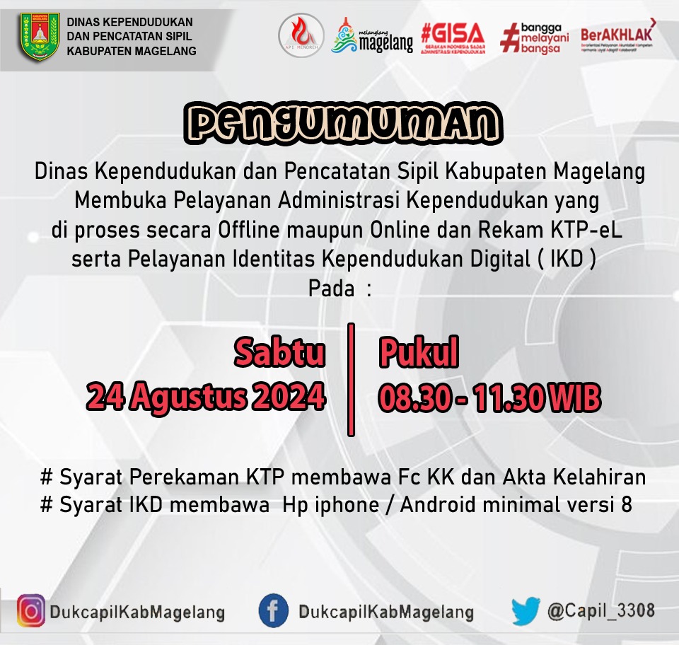 Disdukcapil Kab Magelang (@capil_3308) on Twitter photo 