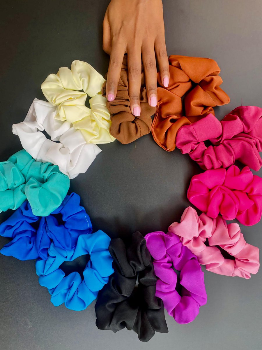 The_PrincessHub's tweet photo. Every princess deserves a little extra sparkle starting with the perfect scrunchie! 👑 Get 1 for tsh 4000 or 3 for just Tsh 10,000! ✨  

DM/text your favorite colors to order today! https://t.co/YVgcsYQP2G