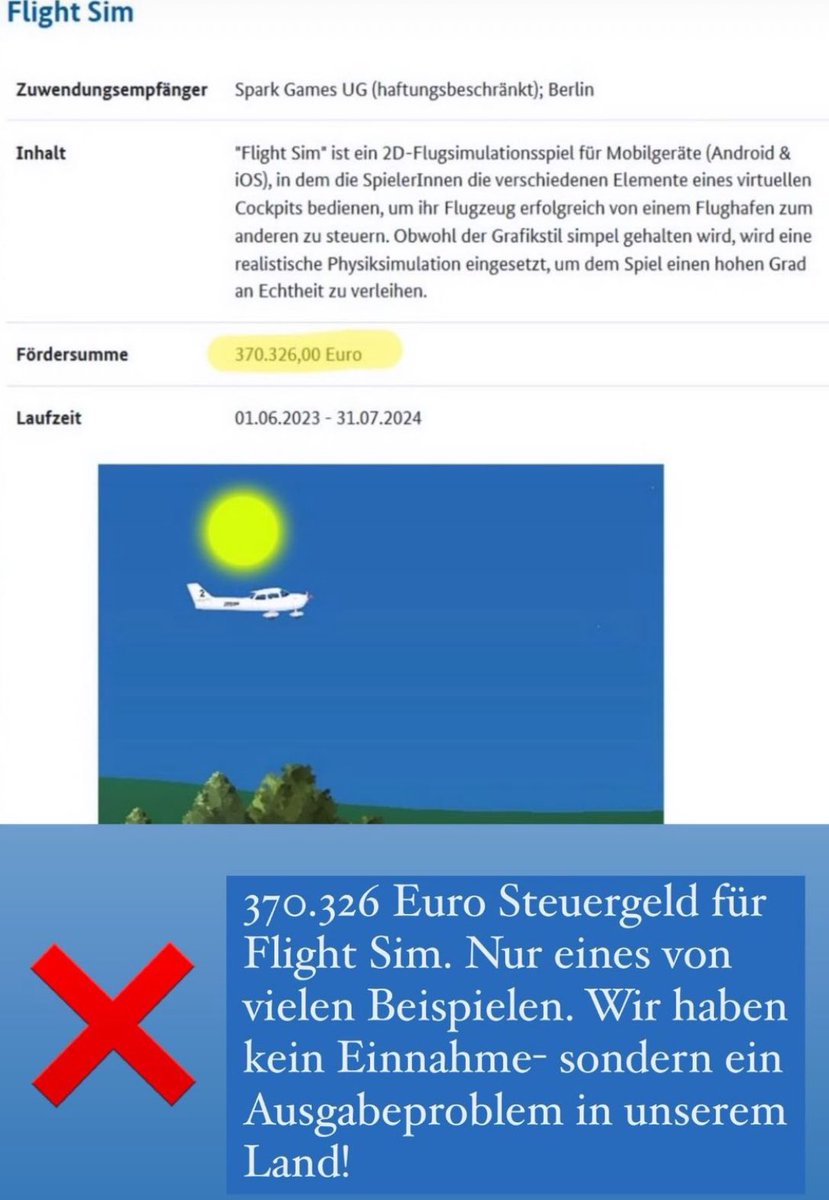Weshalb die #Ampel hätte nie Regierungsverantwortung bekommen dürfen, der tägliche Einzelfall.
#Gamescom #gamescom2024 #subventionen #Videogame #gaming 
#STEUERGELD #gruene #spd #fdp