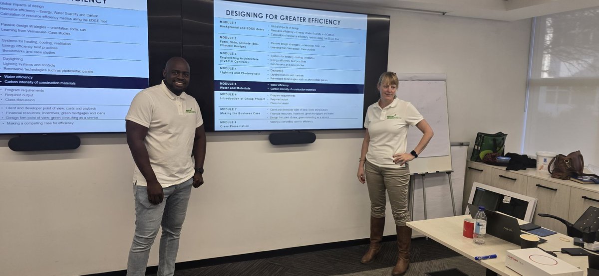 Day 2 of the IFC EDGE Buildings Design for Greater Efficiencies course featured an insightful visit to the Saint-Gobain Africa Experience Centre. 

<a href="/Chilu_LMB/">Chilufya Lombe</a>  <a href="/GreenED_Africa/">GreenED</a> <a href="/IFC_org/">IFC</a> <a href="/SaintGobainAFR/">Saint-Gobain Africa</a>