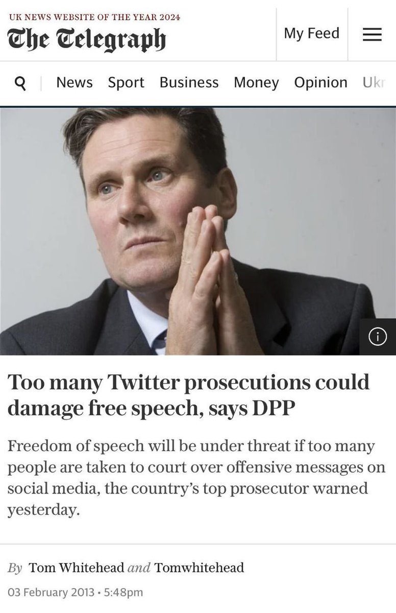 Keir Starmer once positioned himself as a free speech advocate, now he is on a crusade against all speech that doesn't fit his narrative.

What changed? He got power. 
If you want to see a man’s true character give him power.

<a href="/elonmusk/">Elon Musk</a> <a href="/ThatAlexWoman/">Alex Phillips</a> <a href="/Keir_Starmer/">Keir Starmer</a>