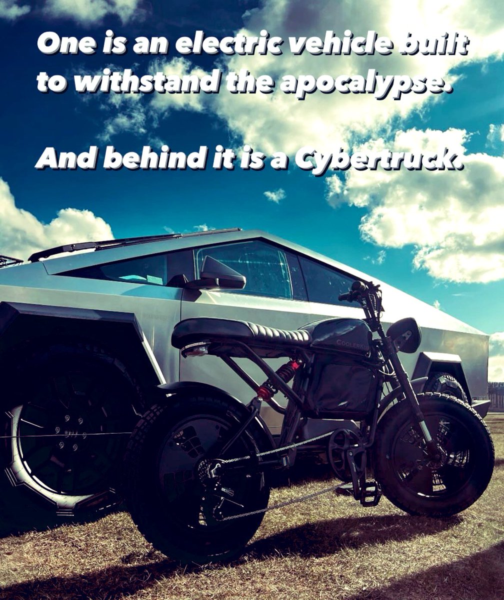 Apparently this upset some people…

#coolerkub #Cybertruck #tesla #coolerkingbike