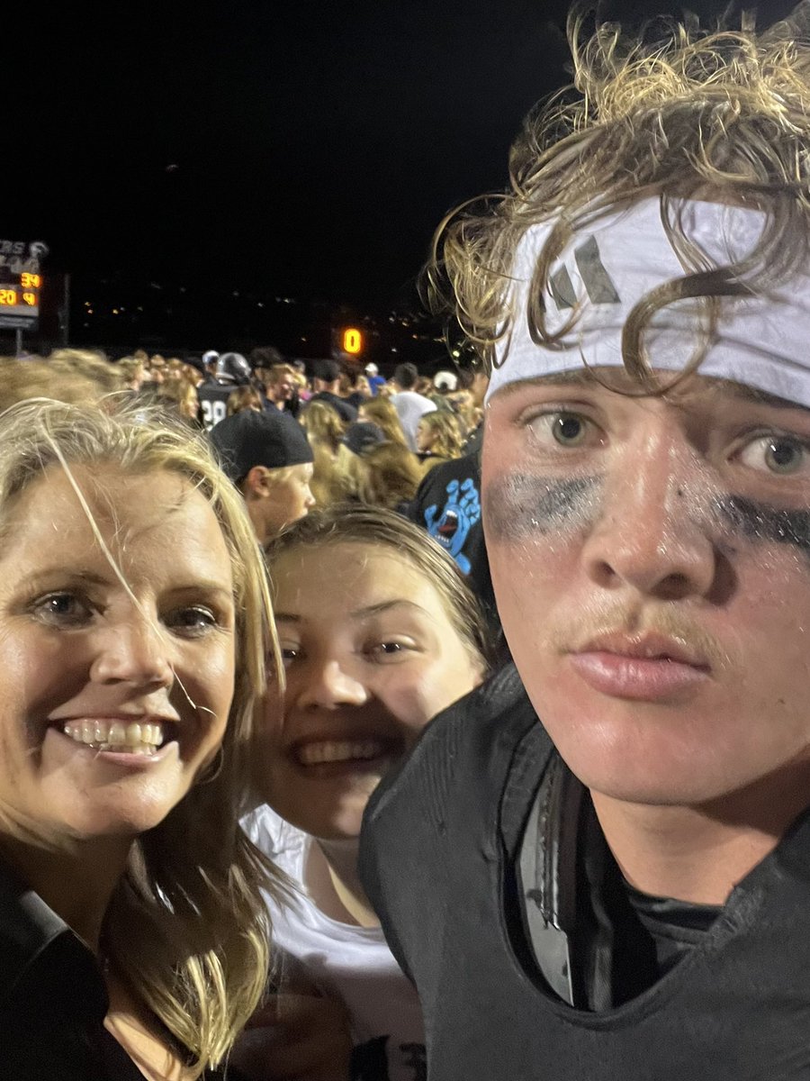 NaegleSharon's tweet photo. So proud of Paxton, his teammates and dedicated coaches. Amazing game and  fierce battle tonight for the win! Go Chargers!  @NaeglePaxton @CCHSFOOTBALL_ @KjarEric @bcavi68 @CODY_GARDNER https://t.co/DZ87zhlX7m