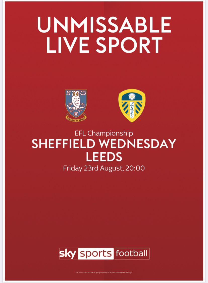 Moorviewrange's tweet photo. Come and watch tonight's football on Sky Sports ⚽

SHEFFIELD WEDNESDAY v LEEDS
Kick Off 8pm

#moorviewgolfcentre #footballseason #sheffield #golf #skysports https://t.co/CdrHpkbZ8B