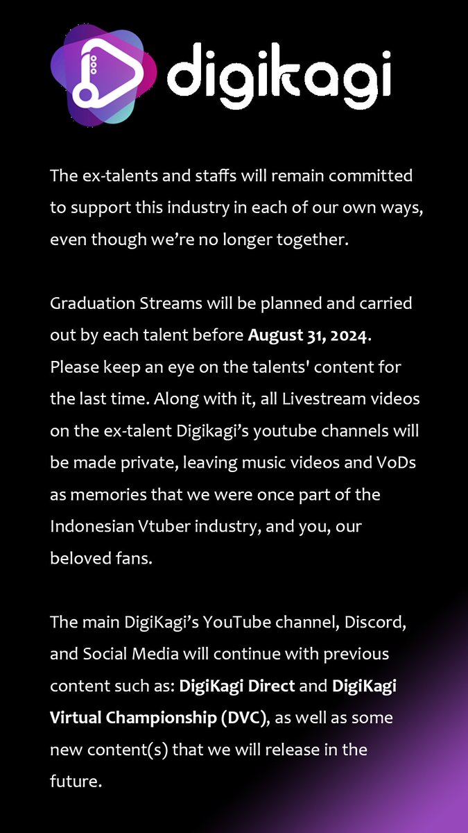 digikagi's tweet image. CLOSING &amp;amp; PIVOT Announcement for DigiKagi #VirtualHuman Agency
