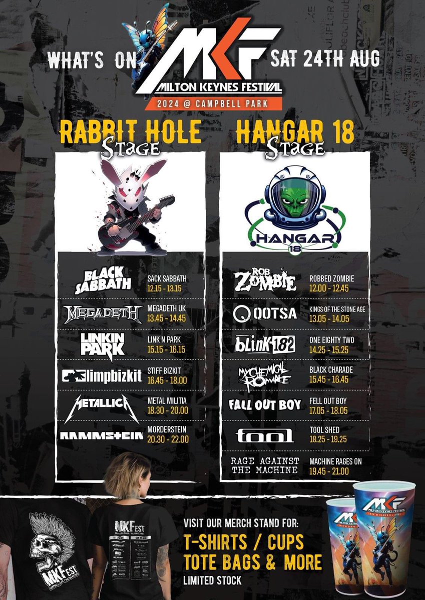 MKF...
Gates open 11am
🤘See You Tomorrow !