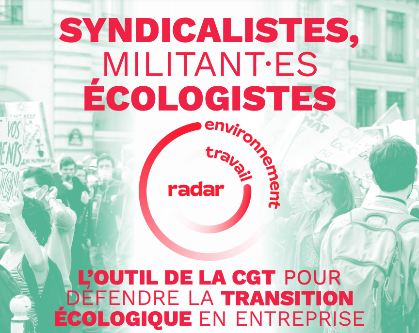 CGTCadresTechs's tweet photo. 🖥️ Perte de sens, exposition aux toxiques, burn-outs ...

Agathe le Berder (@agathe_le_b) sera présente demain lors de la table ronde "L'écologie pour changer le travail" des #JDE2024 d'@EELV pour aborder ces différents sujets et présenter l'outil Radar Travail Environnement. 

🍃 Le Radar Travail Environnement est l'outil de la CGT qui permet aux travailleur·euses de défendre la transition écologique en entreprise !

👉 Pour en savoir plus : https://t.co/zy5Ol5A2ki