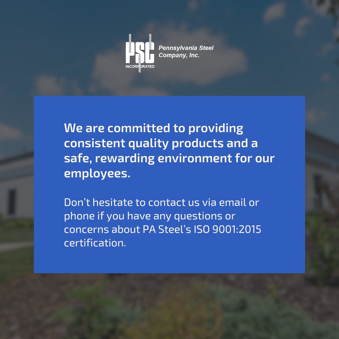 steel_pa's tweet image. Curious about our ISO 9001:2015 certification? Swipe through for answers to FAQs and more details! Drop any additional questions you have in the comments below.👇

pasteel.com/iso-90012015/

#pasteel #iso9001 #qualitymanagement #steelindustry