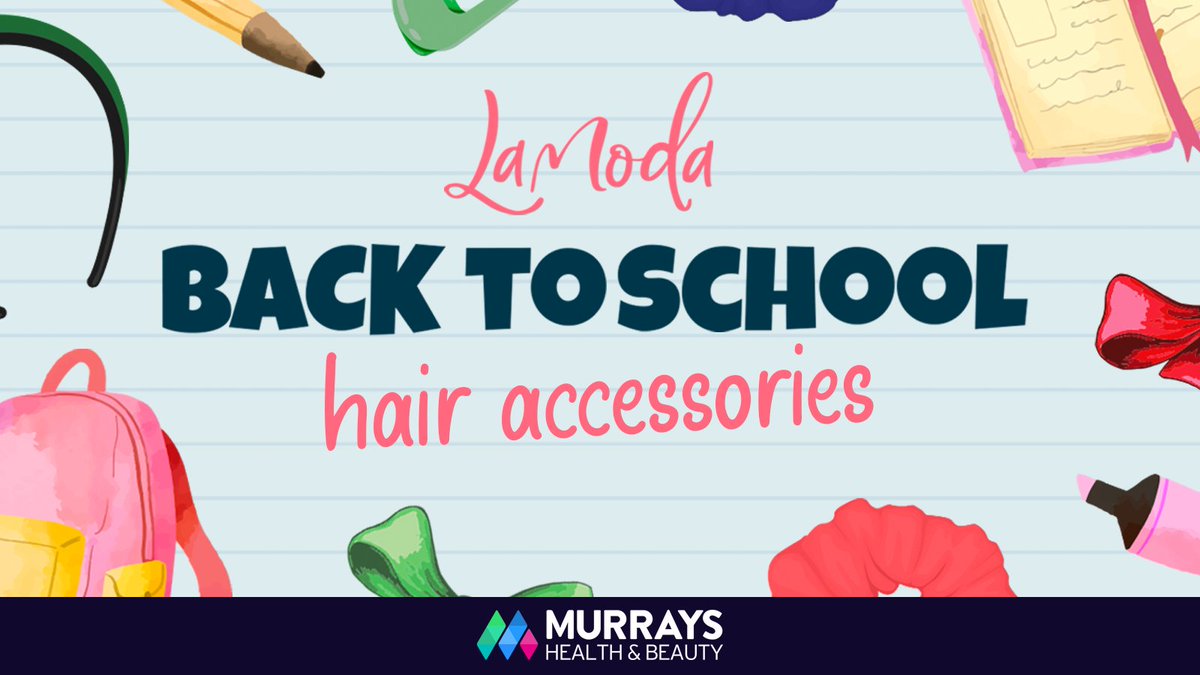 Stock up on LaModa's “Back to School” hair accessories at Murrays Health &amp; Beauty! From scrunchies to headbands in popular school colours, these essentials are stylish, durable, and perfect for the new school year. Make sure your shelves are ready! #UKPharmacy #LocalPharmacy