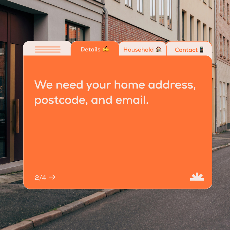 homebox_uk's tweet image. You don’t need to fill out complicated forms to sign up with Homebox. 

We keep it simple – just the basics, and you’re set ✅

#EasyLiving #AutomatedBills #Homebox #billbundling #householdbills
