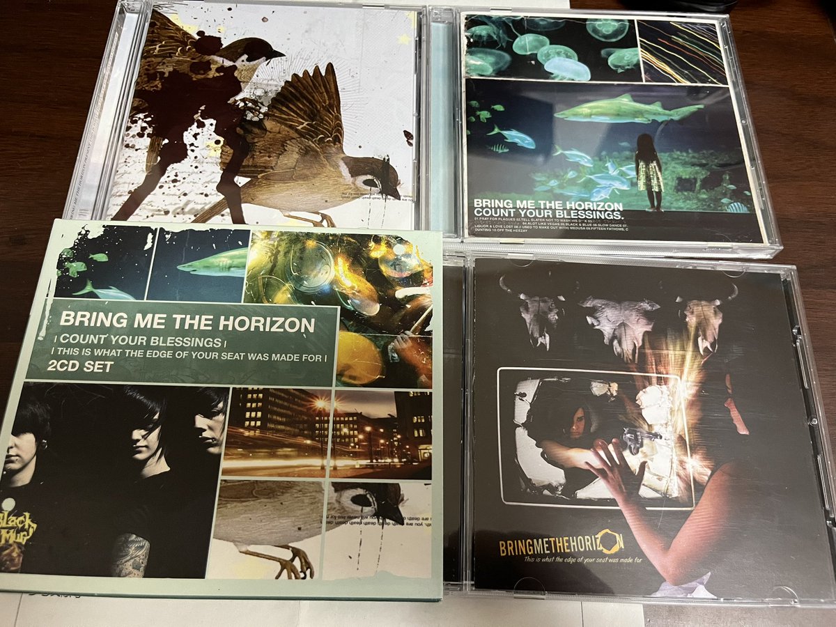 ただの自慢なんだけど、Bring me The Horizonの旧譜2CDセットとスズメ