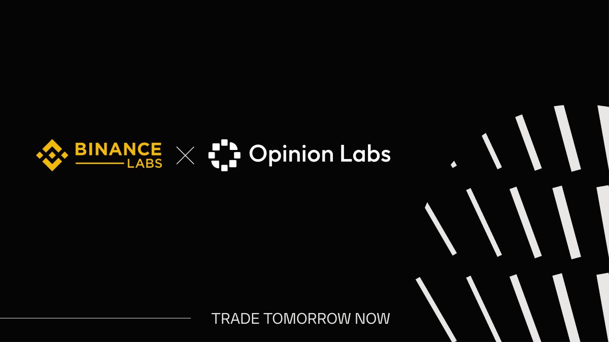 opinionlabsxyz's tweet photo. Thrilled to share that @BinanceLabs has committed to investing in a future of transparent, decentralized future with us at @OpinionLabs. 

This partnership will empower us to expand our team, enhance our decentralized infrastructure, and grow our global community.

Full PR👇
https://t.co/tMbMZvnNfg