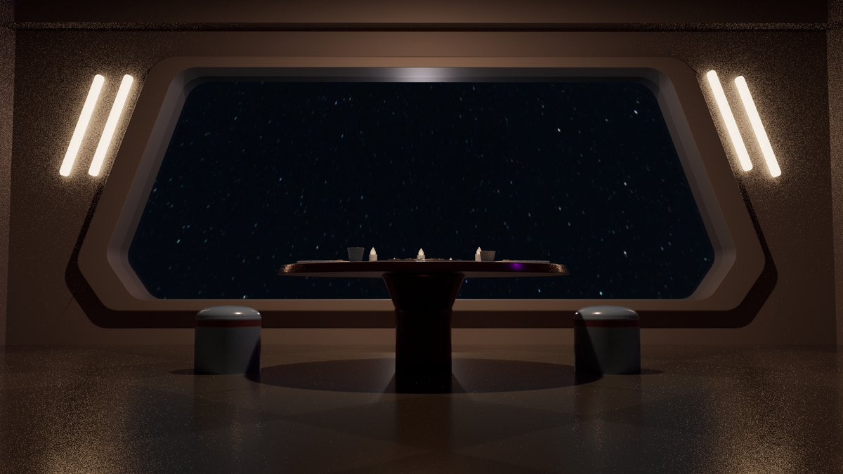 Romantic dinner on the Skeld! The pizza is heart shaped and the candles are tea lights because 'fire bad', lol
#AmongUs #amongusart  #amongusfanart