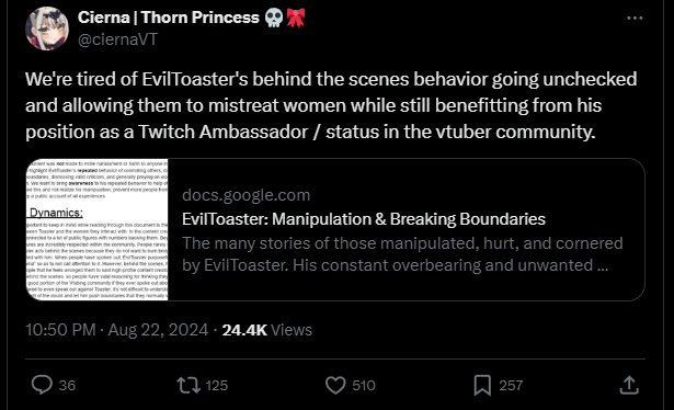 Scrubings's tweet photo. The two sides of vtuber twitter https://t.co/J6gs1ieWeD