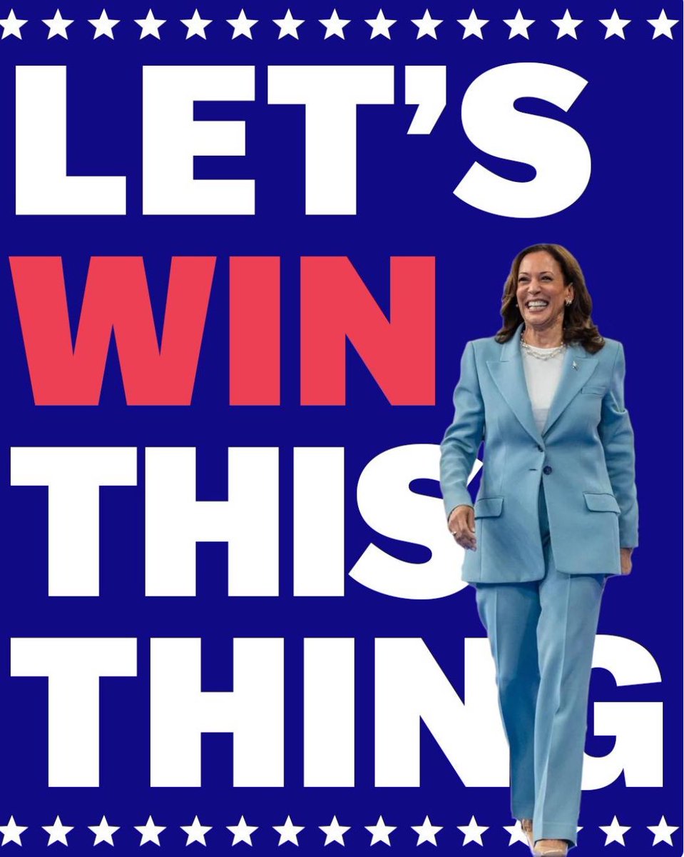 slojen10's tweet photo. @KamalaHarris You’ve inspired our country and set us back on the path to greatness. We can do this! https://t.co/mVycukMUfF