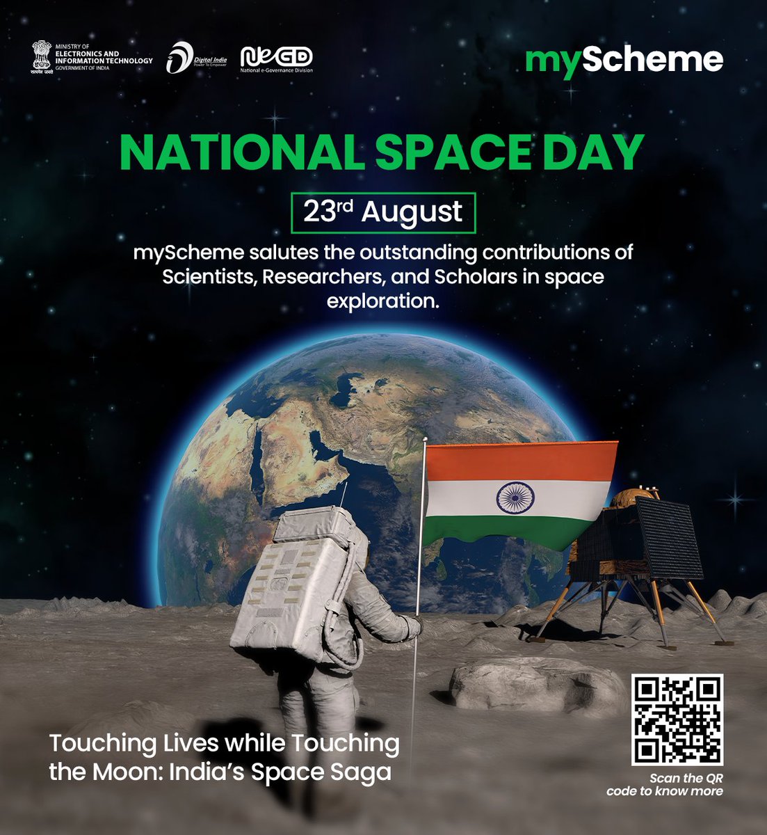 myscheme_gov's tweet photo. Exploring the universe, one star at a time.
Happy National Space Day! 🌌🚀

#nationalspaceday #space #myScheme #digitalindia #govtschemes #schemesforyou https://t.co/foU5hFvpi6
